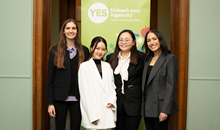 Team members left to right: Suchaya Mahuttanatan, Nicole Fitikides, Xiaotong Lin and Nicole Christou