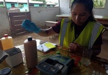 Local woman working