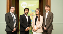 Team members left to right: Alex Faulkner, Utsav Das, Jennifer Readshaw and Niall Wilson